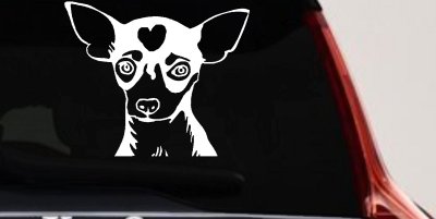Chihuahua Dog Window Decal Sticker for Car Truck - Vinyl Art