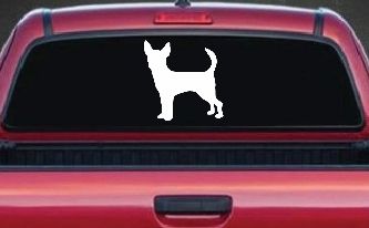Chihuahua Dog Car or Truck Window Decal Sticker
