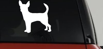 Chihuahua Dog Car Truck Window Decal Vinyl Sticker Cute Pet Lover Gift