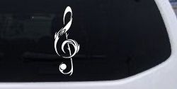 Tribal Music Note Car or Truck Window Decal Sticker