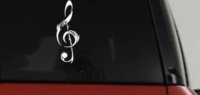 Tribal Music Note Vinyl Decal Sticker for Car Truck Window