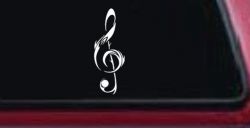 Tribal Music Note Car or Truck Window Decal Sticker