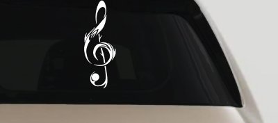 Tribal Music Note Vinyl Decal Sticker for Car Truck Window