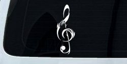 Tribal Music Note Car or Truck Window Decal Sticker