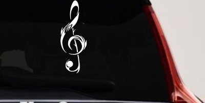 Tribal Music Note Vinyl Decal Sticker for Car Truck Window