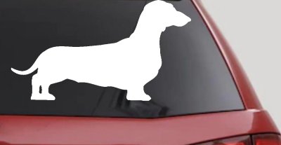 Dachshund Dog Car Window Decal Vinyl Sticker Truck Window Wiener Dog