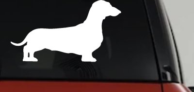 Dachshund Dog Car Window Decal Vinyl Sticker Truck Window Wiener Dog