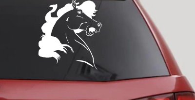 Majestic Horse Head Vinyl Decal Sticker for Car and Truck Windows