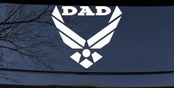 Air Force Dad Military Car or Truck Window Decal Sticker