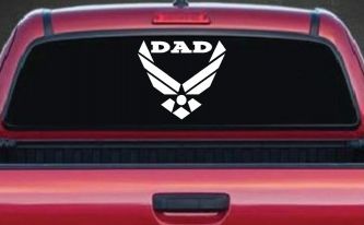 Air Force Dad Military Car or Truck Window Decal Sticker