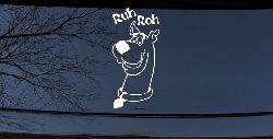 Scooby Doo Ruh Roh Cartoons Car or Truck Window Decal Sticker