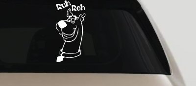 Scooby Doo Ruh Roh Decal Sticker for Car or Truck Windows