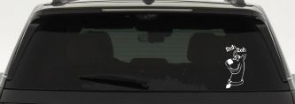 Scooby Doo Ruh Roh Cartoons Car or Truck Window Decal Sticker (White)