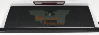 Offroad Princess Off Road Car or Truck Window Decal Sticker (Copper)