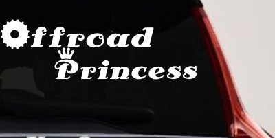 Offroad Princess Vinyl Decal for Car Truck Window - SUV & 4x4 Sticker