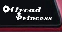 Offroad Princess Off Road Car or Truck Window Decal Sticker