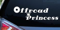 Offroad Princess Off Road Car or Truck Window Decal Sticker