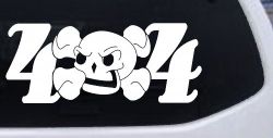 Skull 4X4 Off Road Car or Truck Window Decal Sticker