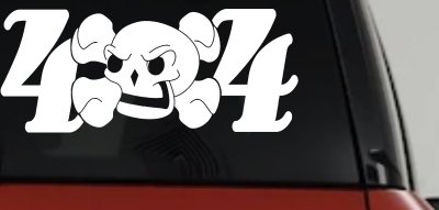 Skull 4X4 Off Road Decal Truck Car Window Vinyl Sticker