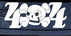 Skull 4X4 Off Road Car or Truck Window Decal Sticker