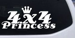 4X4 Princess Off Road Car or Truck Window Decal Sticker