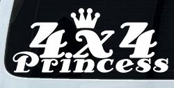 4X4 Princess Off Road Car or Truck Window Decal Sticker