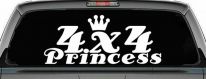 4X4 Princess Off Road Car or Truck Window Decal Sticker