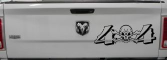 Skull And Cross Bones 4X4 Off Road Car or Truck Window Decal Sticker (Black)