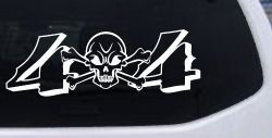 Skull And Cross Bones 4X4 Off Road Car or Truck Window Decal Sticker