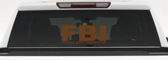 FBI Female Body Inspector Funny Car or Truck Window Decal Sticker (Copper)