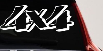 4x4 Off Road Decal Truck Window Sticker Vinyl SUV Car Adventure