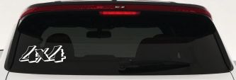 4X4 Off Road Car or Truck Window Decal Sticker (White)