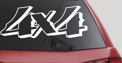 4x4 Off Road Decal Truck Window Sticker Vinyl SUV Car Adventure