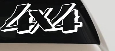 4x4 Off Road Decal Truck Window Sticker Vinyl SUV Car Adventure
