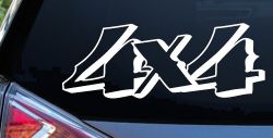 4X4 Off Road Car or Truck Window Decal Sticker