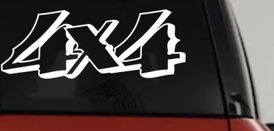 4x4 Off Road Decal Truck Window Sticker Vinyl SUV Car Adventure