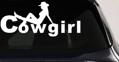 Cowgirl Vinyl Decal for Car Truck Windows Western Farm Ranch Style