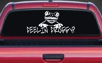 Feelin Froggy Feeling Frog Car or Truck Window Decal Sticker