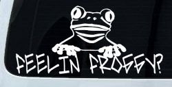 Feelin Froggy Feeling Frog Car or Truck Window Decal Sticker