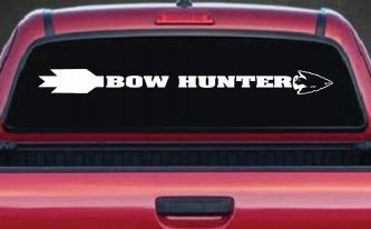 Bow Hunter Hunting Car or Truck Window Decal Sticker
