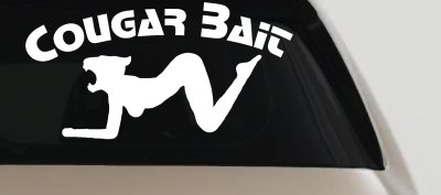 Cougar Bait Funny Car Truck Window Decal Sticker Vinyl