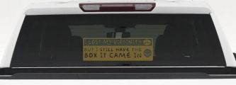 Funny I Lost My Virginity But I Still Have The Box It Came In Car or Truck Window Decal Sticker (Gold)