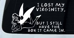 Funny I lost My Virginity But I still Have the Box It Came In Car or Truck Window Decal Sticker