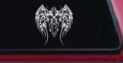 Tribal Wings and Cross Christian Car or Truck Window Decal Sticker