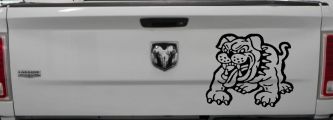 Bulldog Animals Car or Truck Window Decal Sticker (Black)