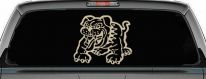Bulldog Animals Car or Truck Window Decal Sticker (Desert Sand)