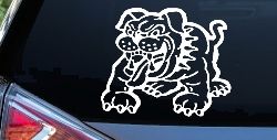 Bulldog Animals Car or Truck Window Decal Sticker