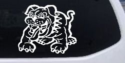 Bulldog Animals Car or Truck Window Decal Sticker
