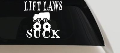 Lift Laws Suck Off Road Decal Car Truck Window Vinyl Sticker