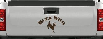 Deer Hunting Buck Wild Car or Truck Window Decal Sticker (Brown)